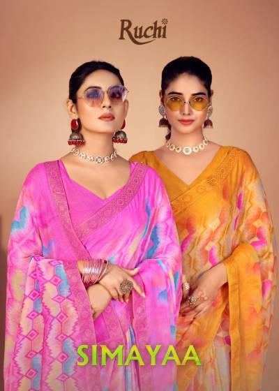 SIMAYAA 20TH EDITION BY RUCHI  CHIFFON SAREE EXPORTER IN INDIA